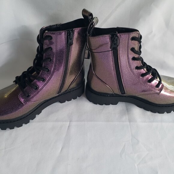 art class Shoes Art Class Rochelle Purple Glitter Combat Boots